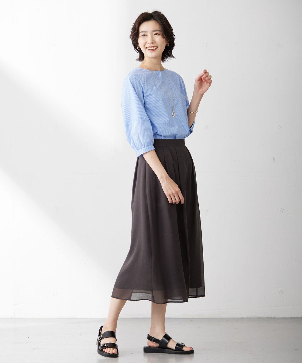 J.PRESS LADIES S 【WEB限定カラーあり・洗える】 ブライトスパンボイル スカート 