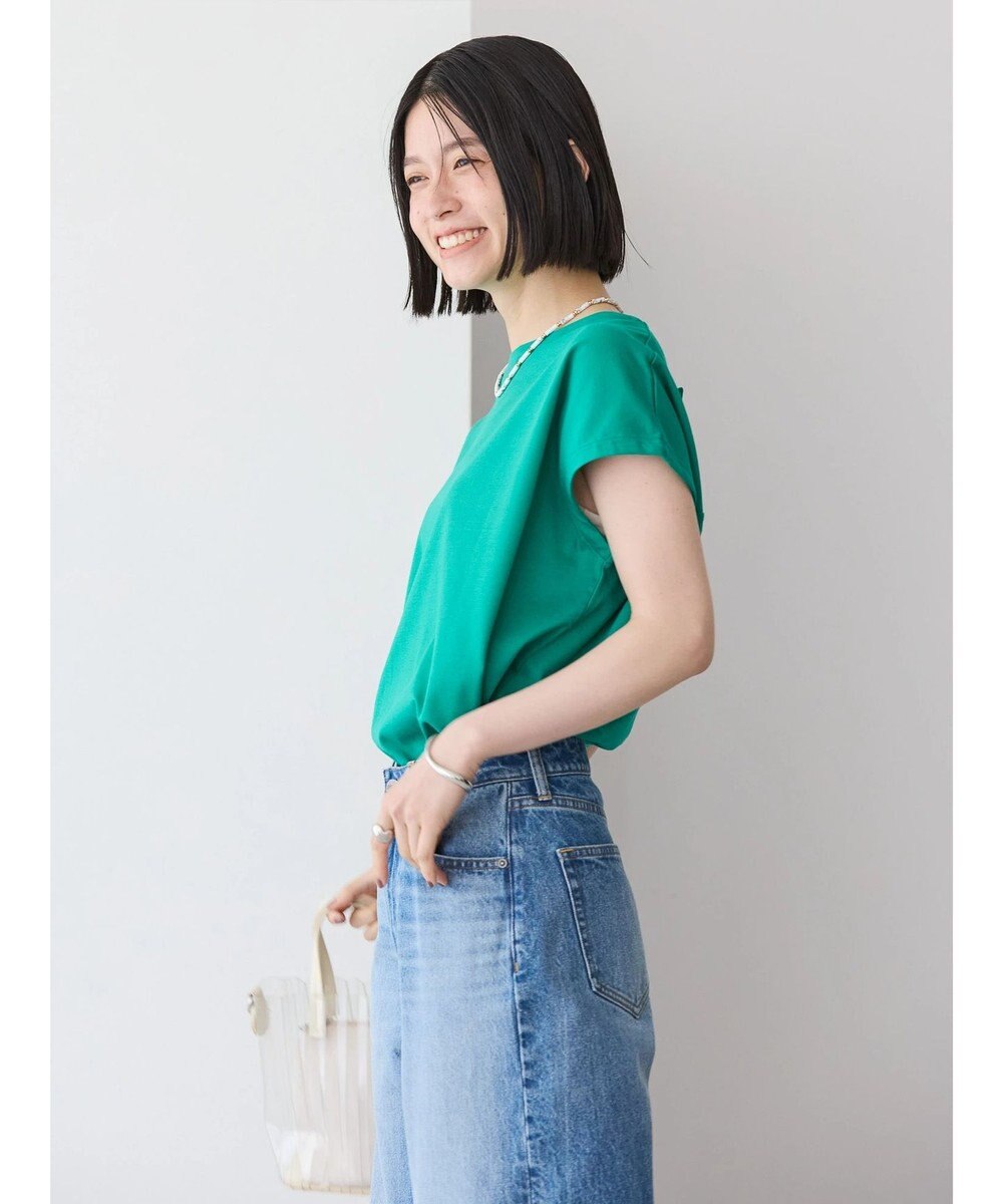 AMERICAN HOLIC バックボタンフレンチスリーブプルオーバー 