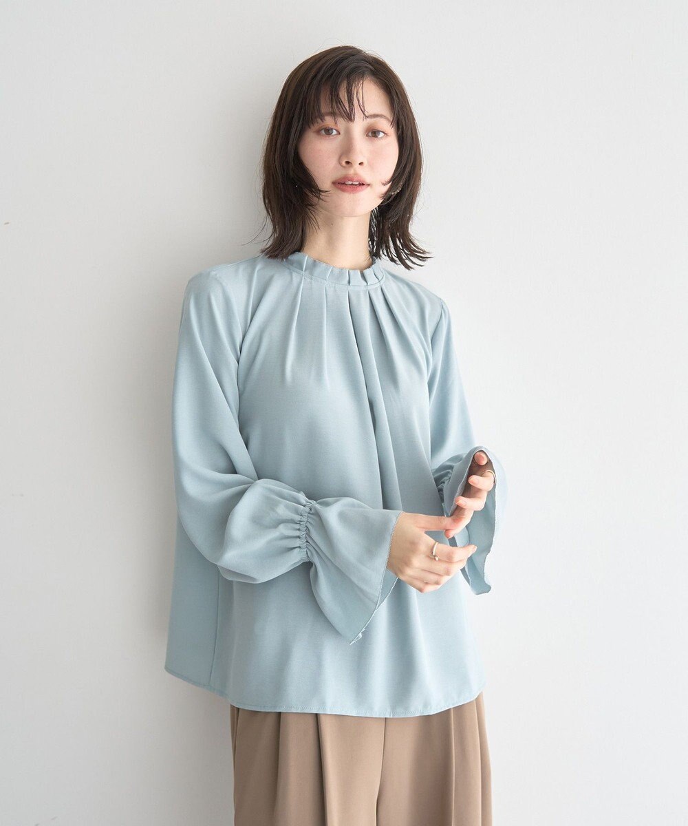 YECCA VECCA タックデザインブラウス 