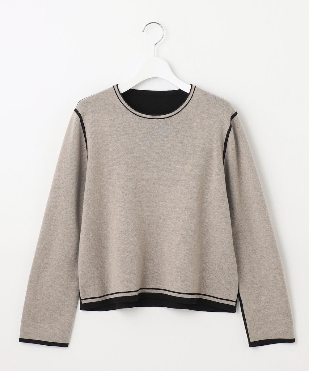 自由区 S 【洗える/マルチウェイ】リバーシブルニット セットアップ 