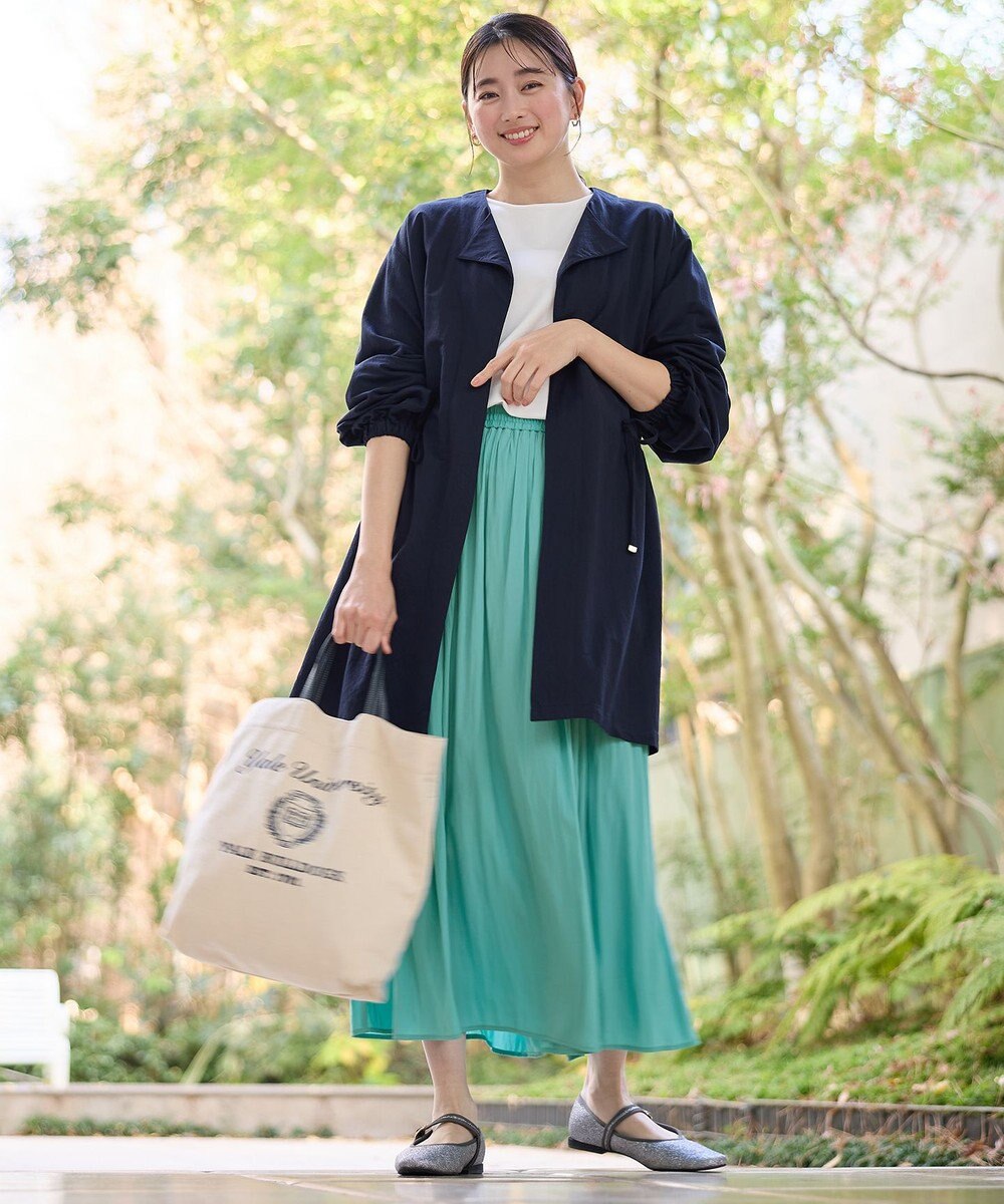 ANY 【ウエストゴム】ラップギャザースカーチョ 