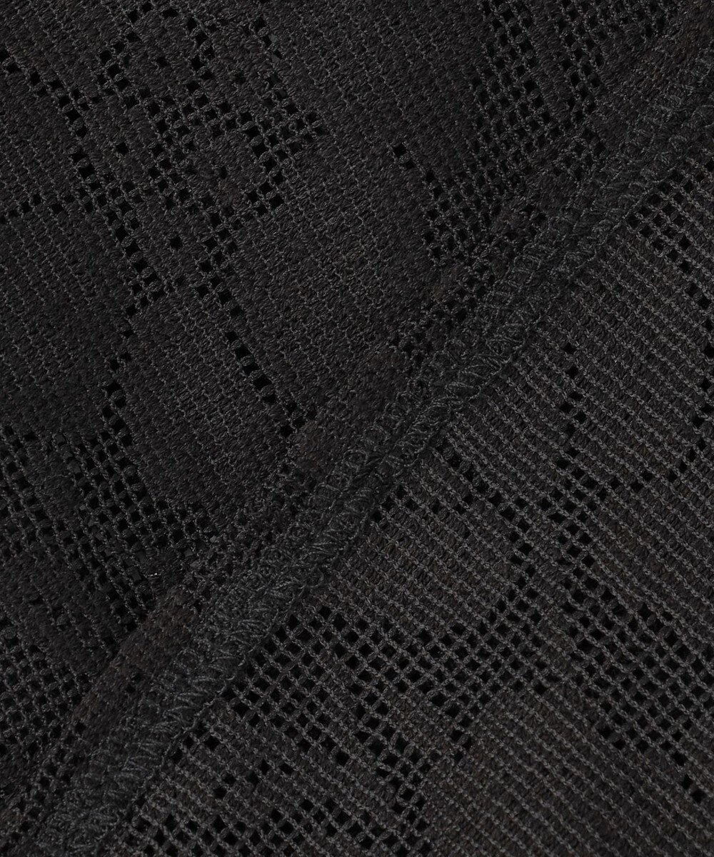 Feroux 【洗える】フラワーレース シャツ 