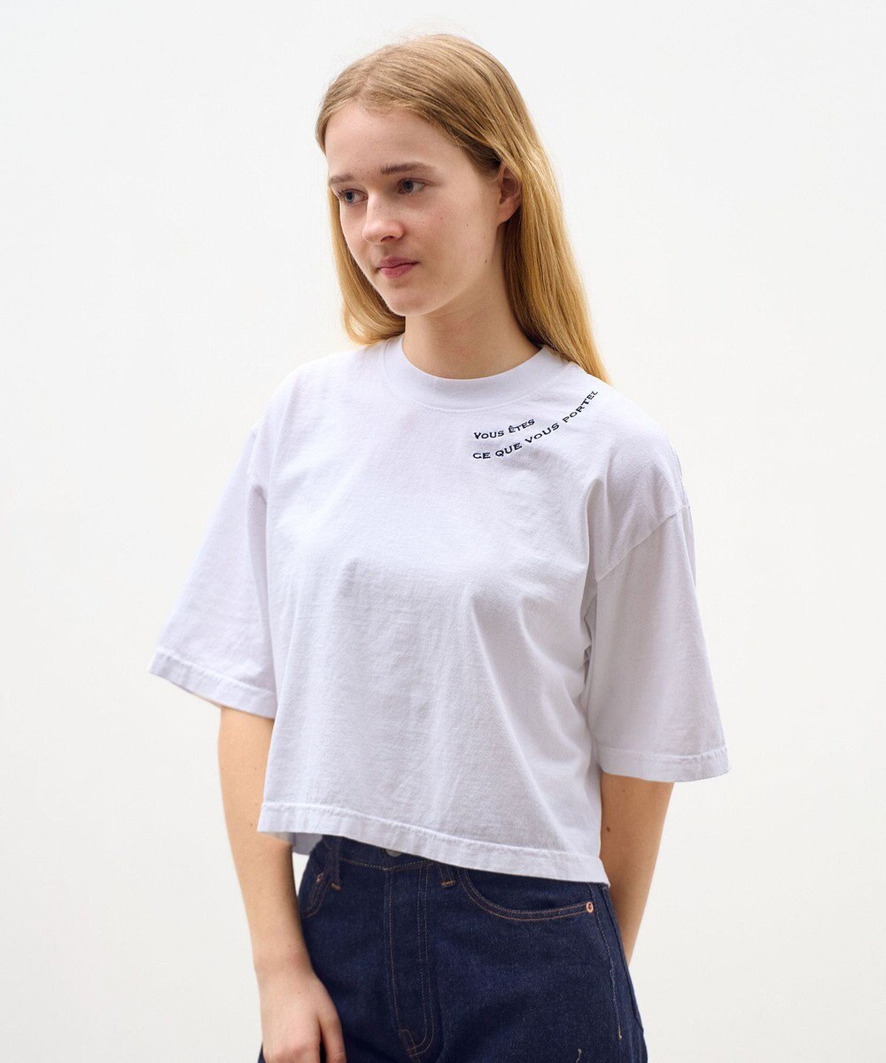 LENO EMBROIDERY  T-SHIRT / 刺繍Tシャツ 