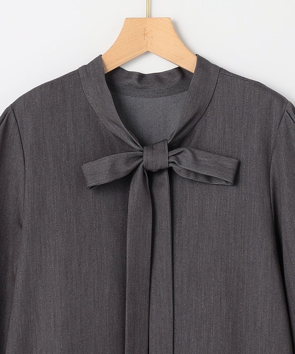 組曲 S 【前後着用可】ラメストライプボウタイ ワンピース 