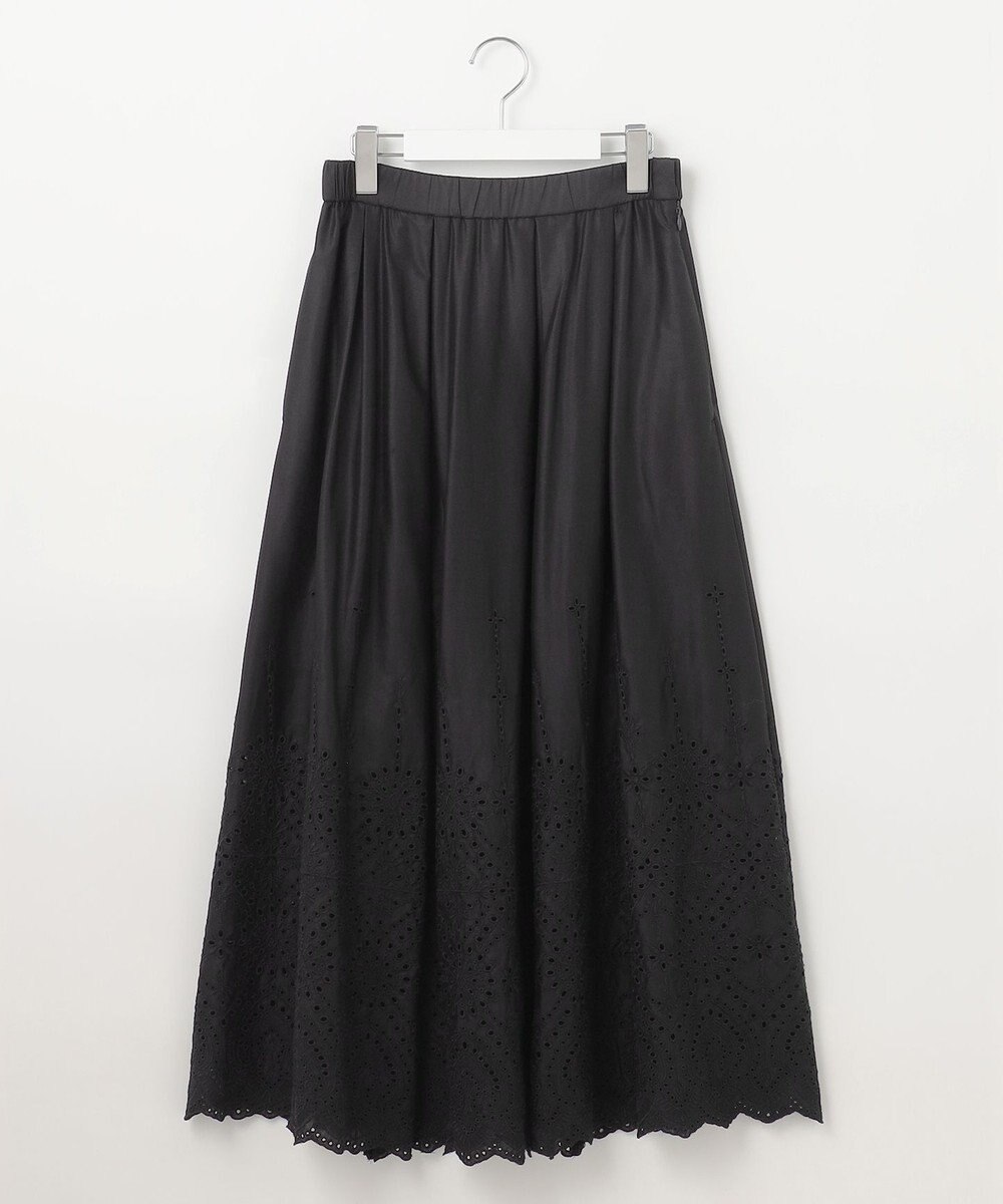 自由区 L 【カタログ掲載・洗える】エンブロイダリーローン スカート 