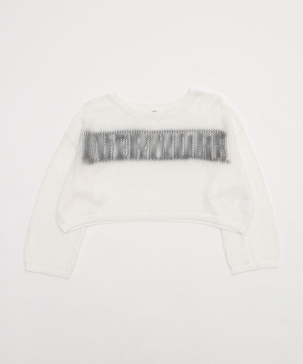 WEGO スプレーロゴジャガードメッシュニット 