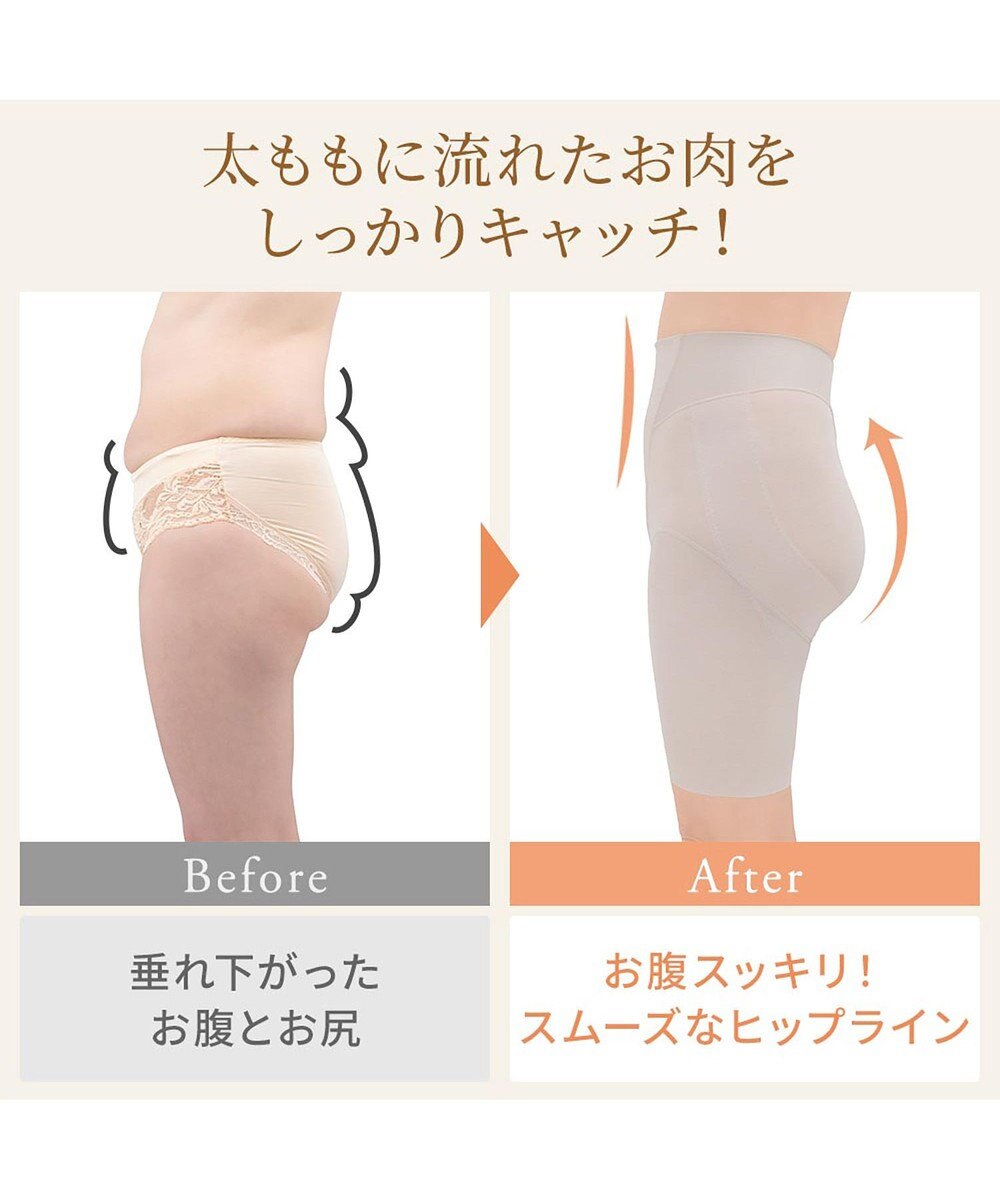 BRADELIS New York 【BRADELIS NewYork peace】綿混楽々dailyガードル23 接触冷感 吸汗速乾 サラッと快適な補正ガードル 