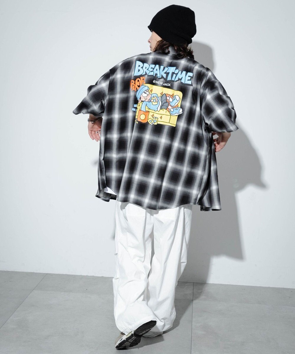 WEGO 【ユニセックス着用アイテム/綿100%/MLサイズ展開】別注NEW　JACKオンブレチェックシャツ（S） 