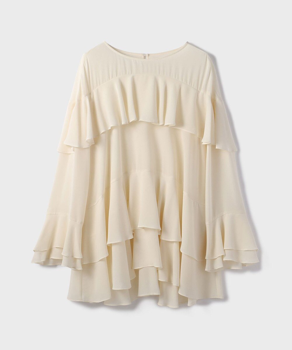 GRACE CONTINENTAL シフォンフリルブラウス 