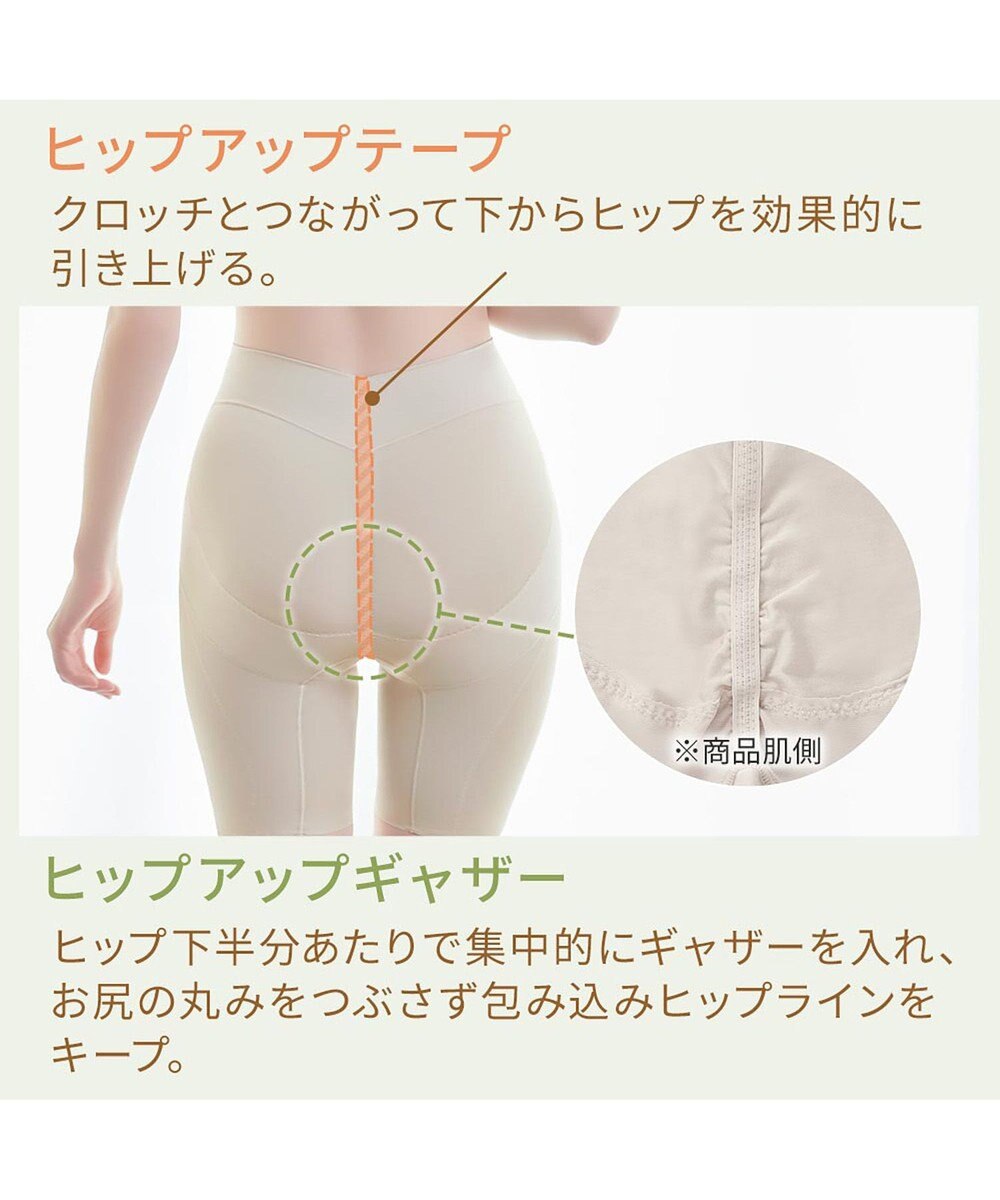 BRADELIS New York 【BRADELIS NewYork peace】綿混楽々dailyガードル23 接触冷感 吸汗速乾 サラッと快適な補正ガードル 