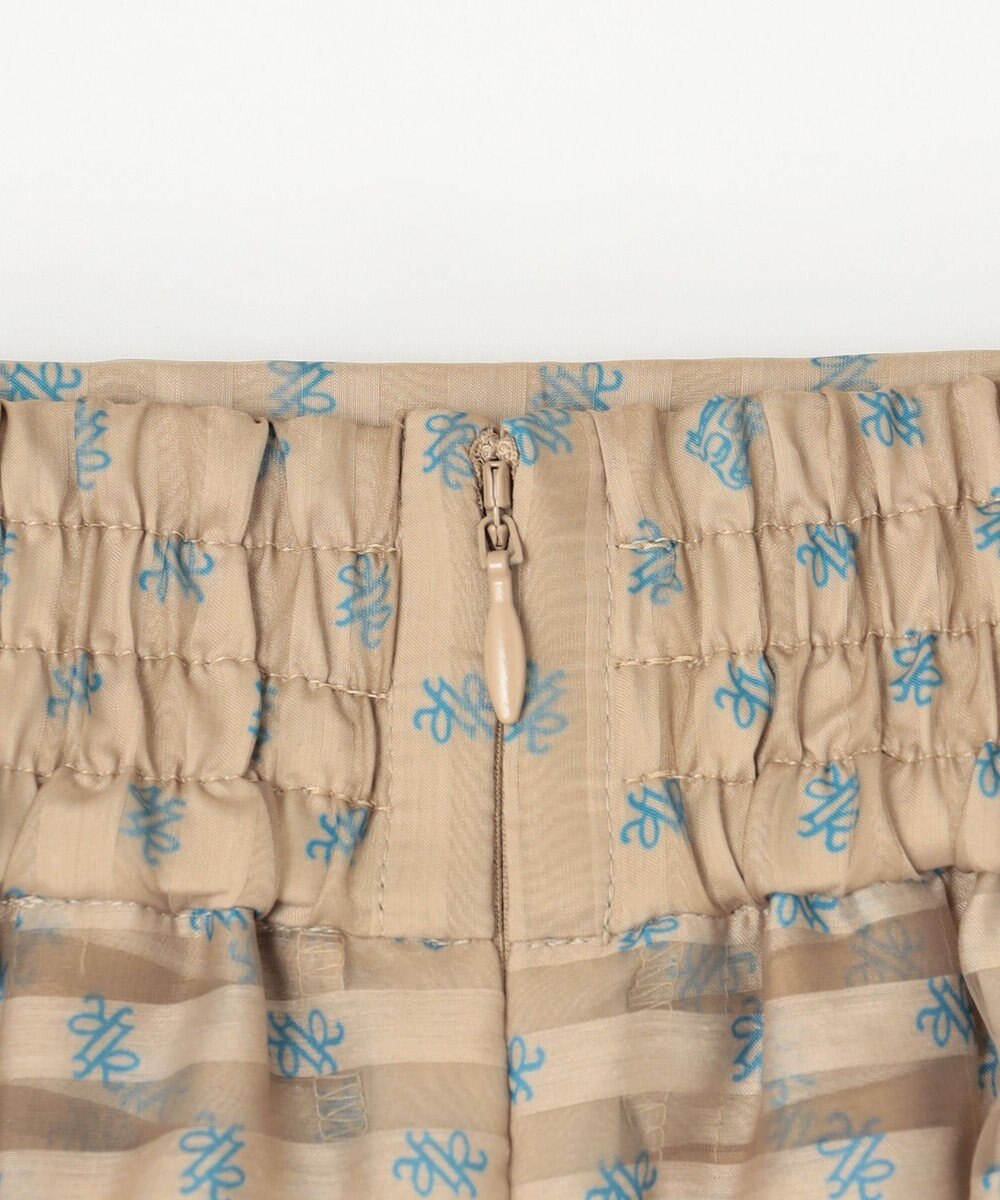 組曲 S 【セットアップ対応可】モノグラムプリントフレアスカート 