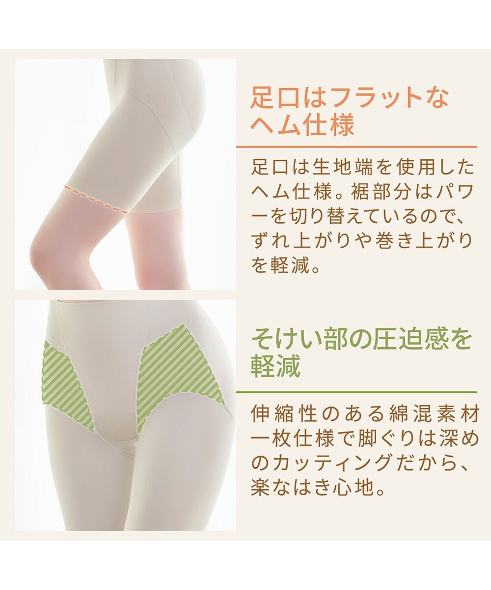 BRADELIS New York 【BRADELIS NewYork peace】綿混楽々dailyガードル23 接触冷感 吸汗速乾 サラッと快適な補正ガードル 