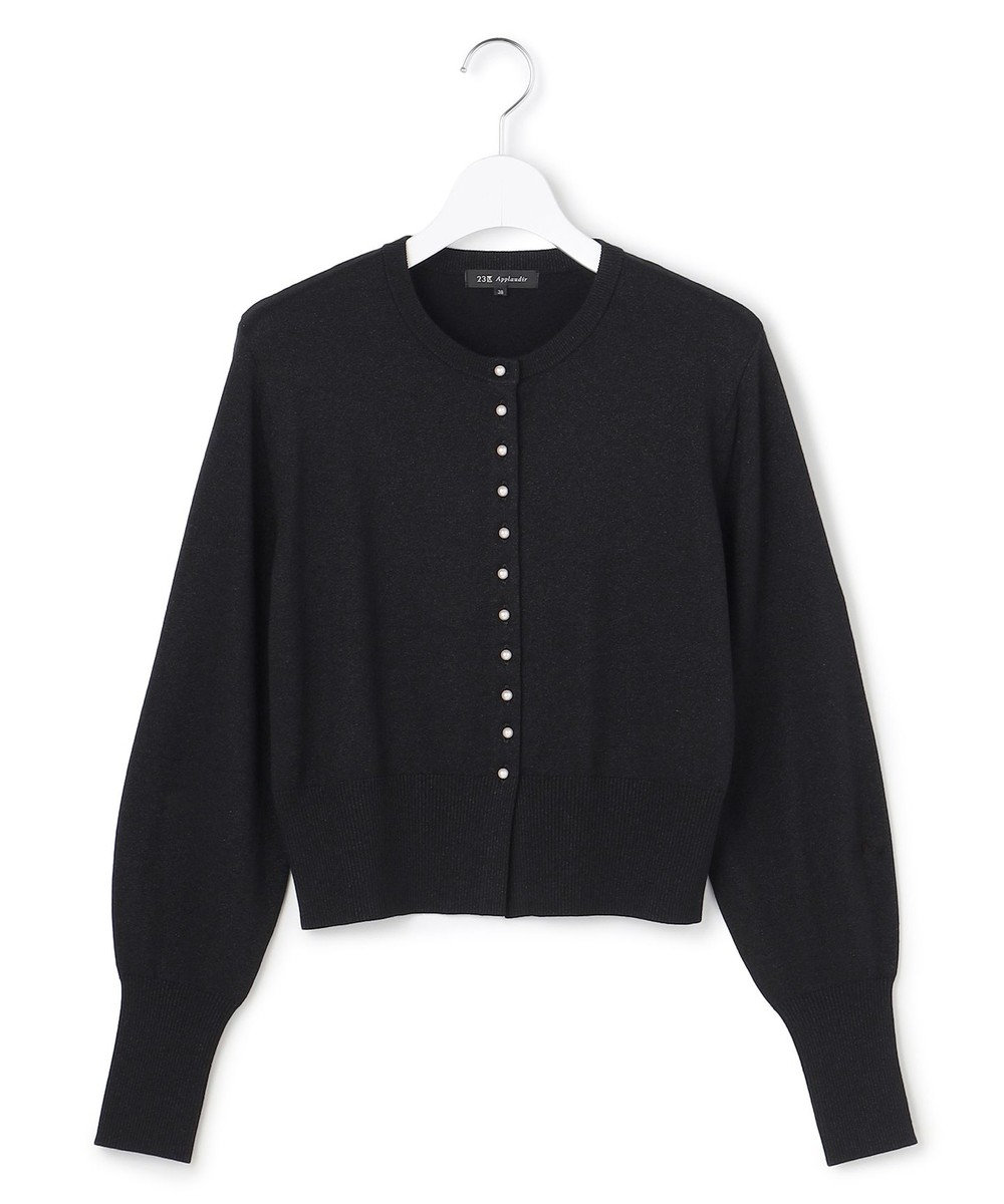 23区 【APPLAUDIR】コンパクト ラメカーディガン 