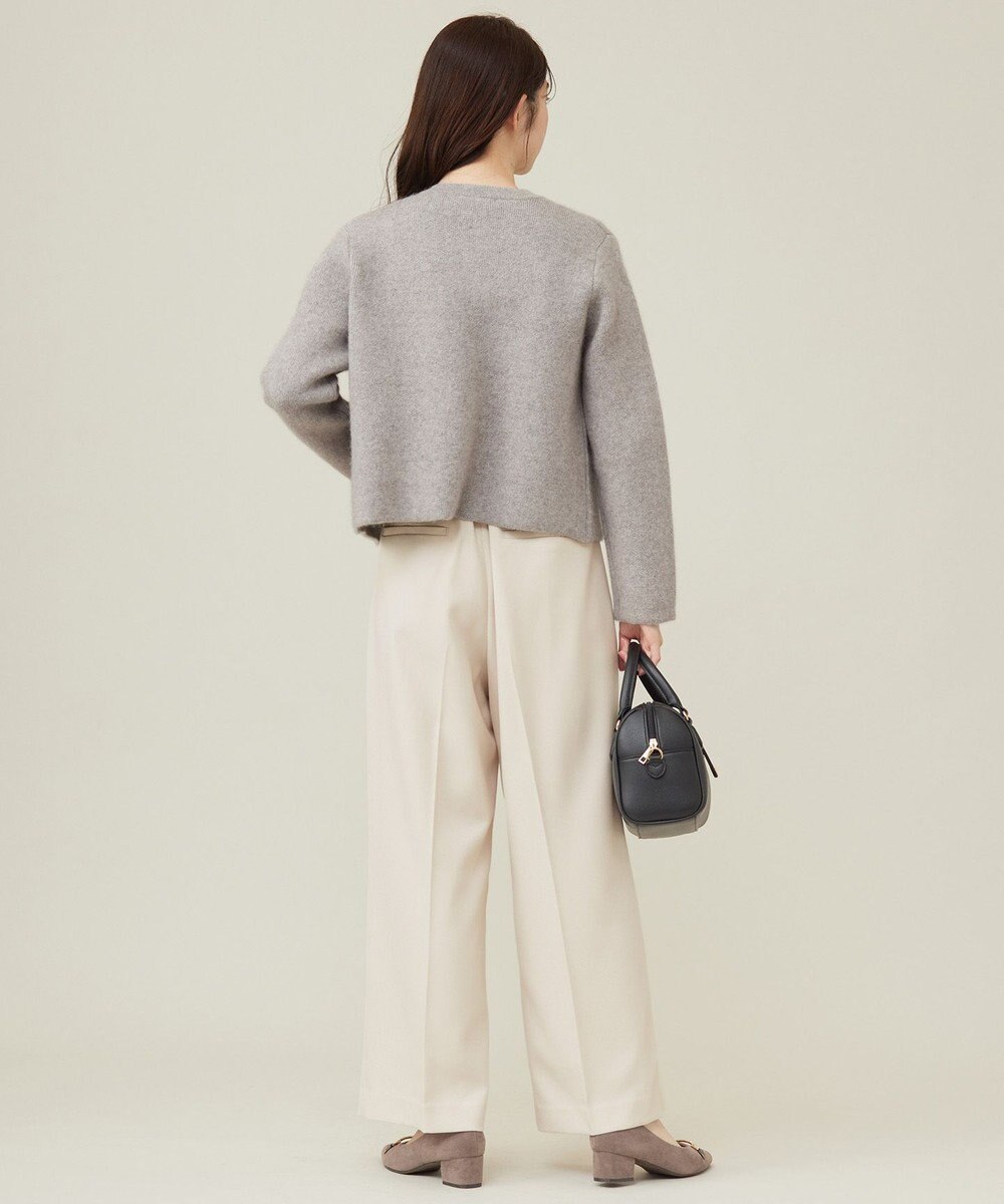 ANY SIS 【洗える】アンゴラフォックスブレンドニット ジャケット 