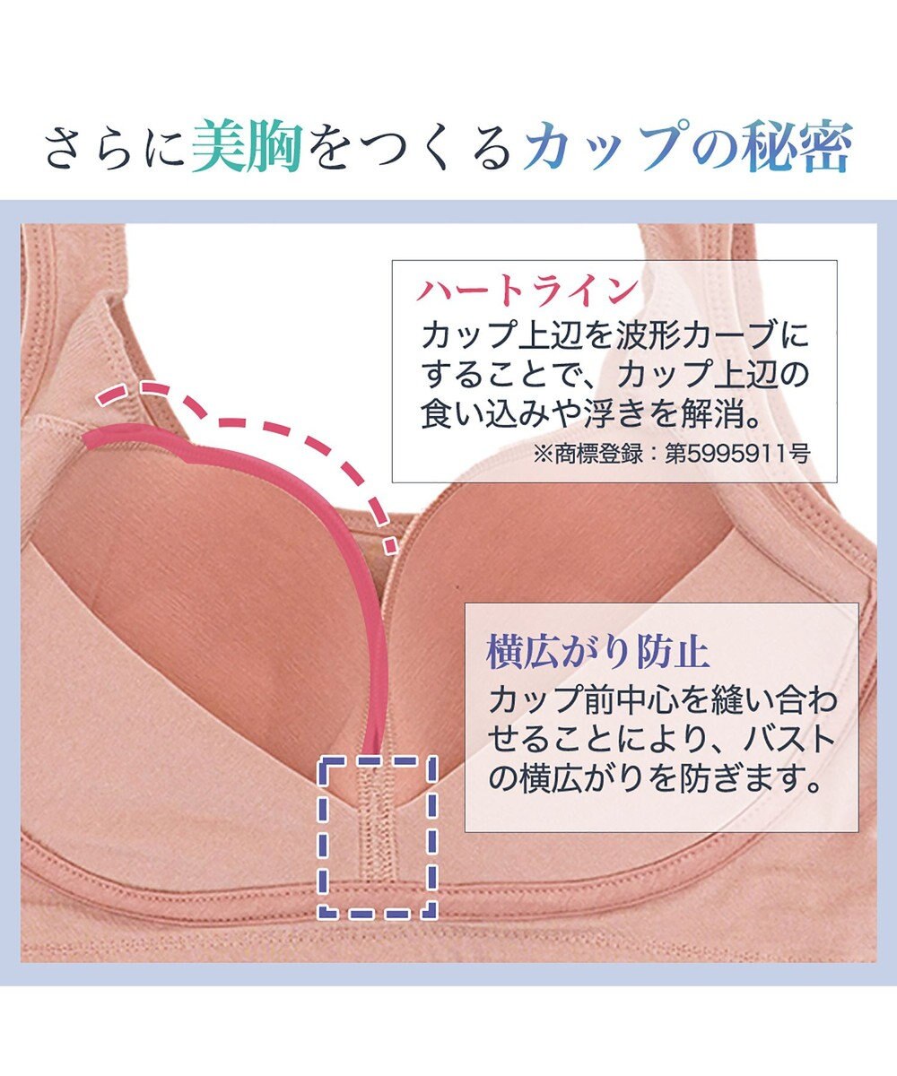 BRADELIS New York 【BRADELIS Me / ノンワイヤーブラジャー】オールインワンブラ ナイトブラ 補正 下着 24時間ラクに着用 綿混 しっかりフィット ブラデリス ME122105 