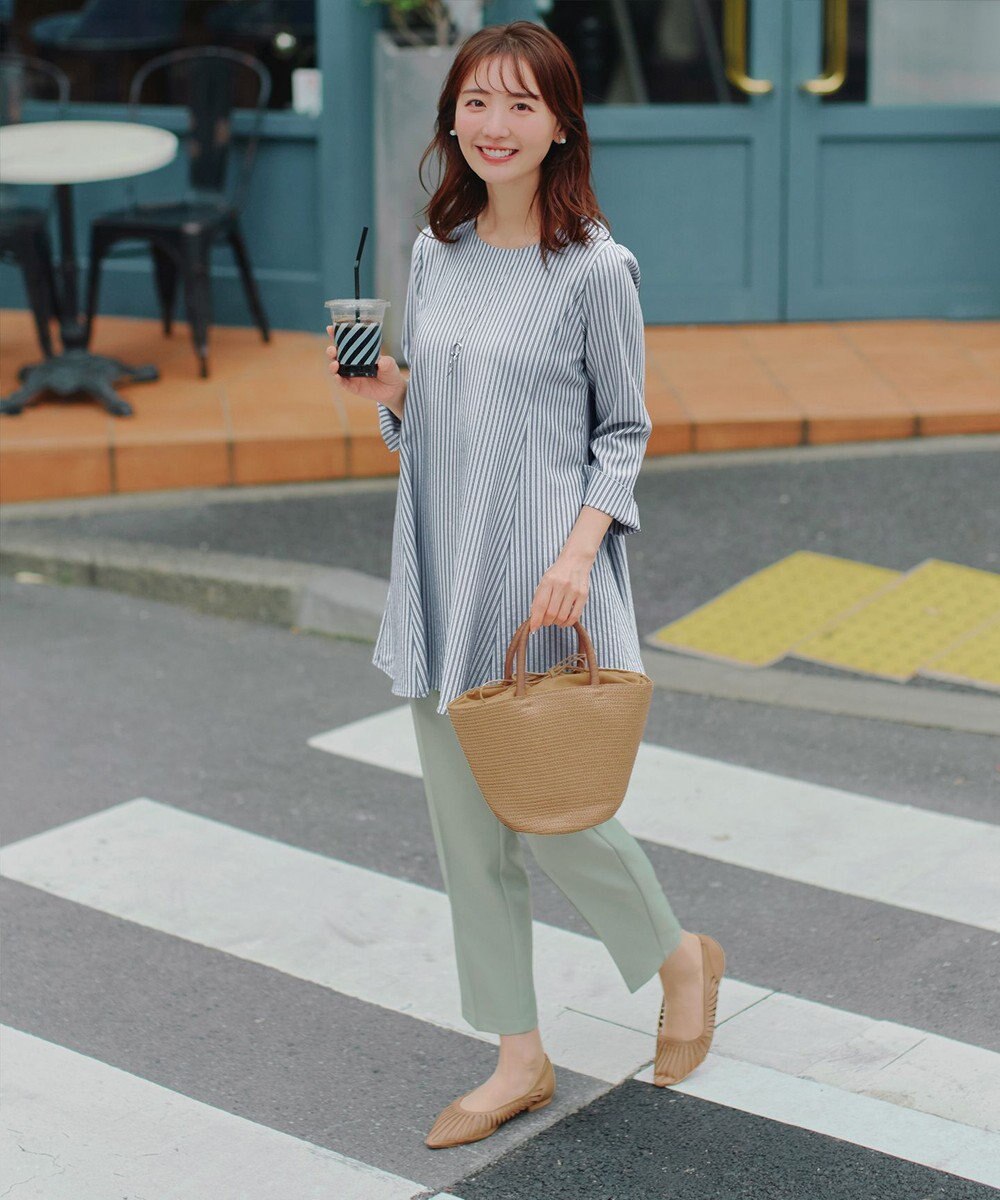 Tiaclasse L 【おのののかさん着用】とろみカラーテーパードパンツ 