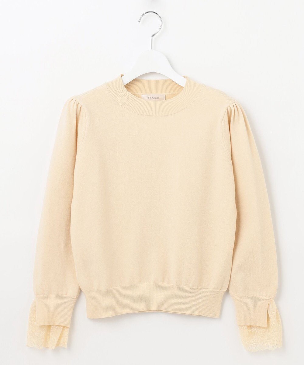 Feroux レースコンビ ニット 