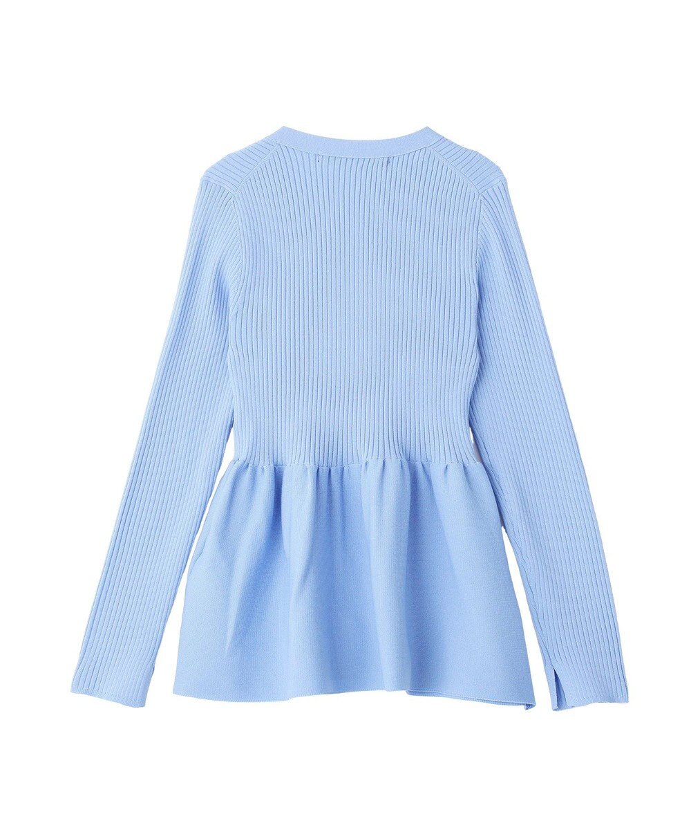 YECCA VECCA ペプラムカーディガン 