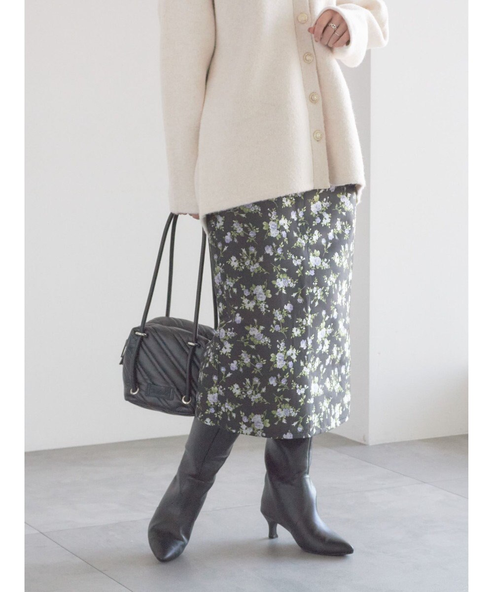 Te chichi ジャガードIラインミドルスカート 