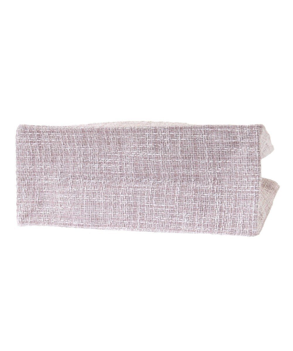 Maison de FLEUR ツイードフリルハンドルスクエアトートMバッグ 