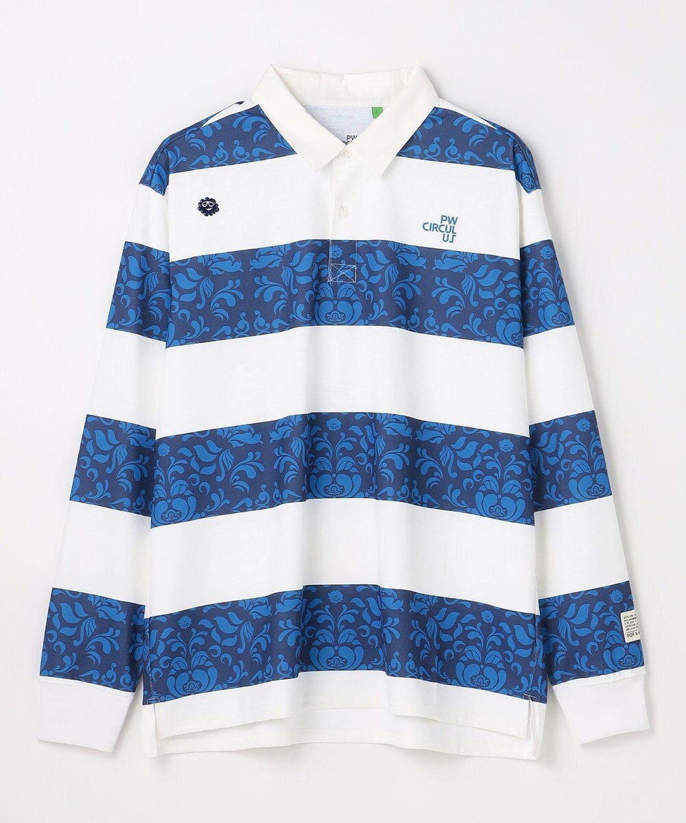 PW CIRCULUS 【吸水速乾 / UVカット / ストレッチ】【MEN】ラガーシャツ ゴルフ 