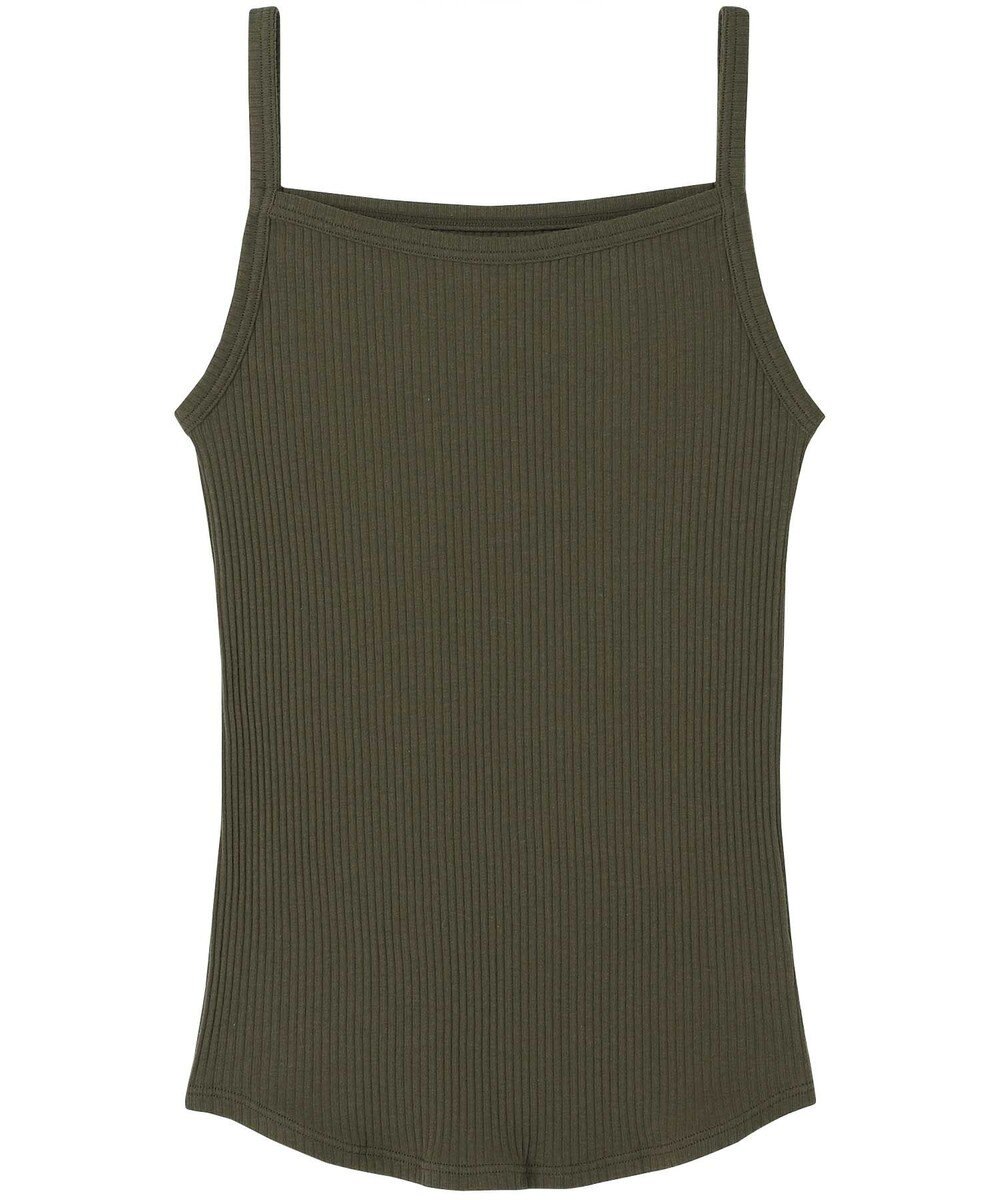 une nana cool 綿100% リブ編みコットン キャミソール 