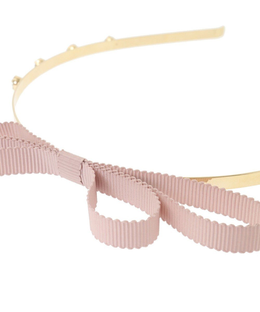 Maison de FLEUR グログランリボンカチューシャ 