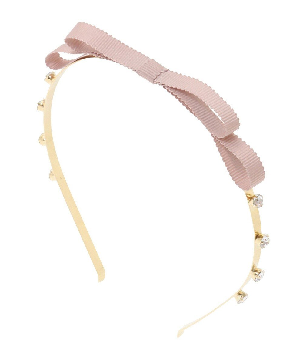 Maison de FLEUR グログランリボンカチューシャ 