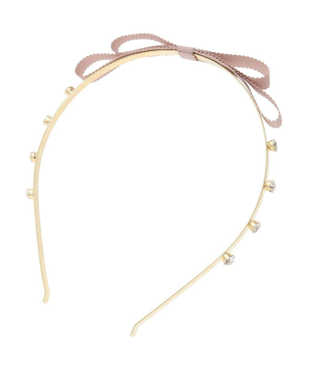 Maison de FLEUR グログランリボンカチューシャ 