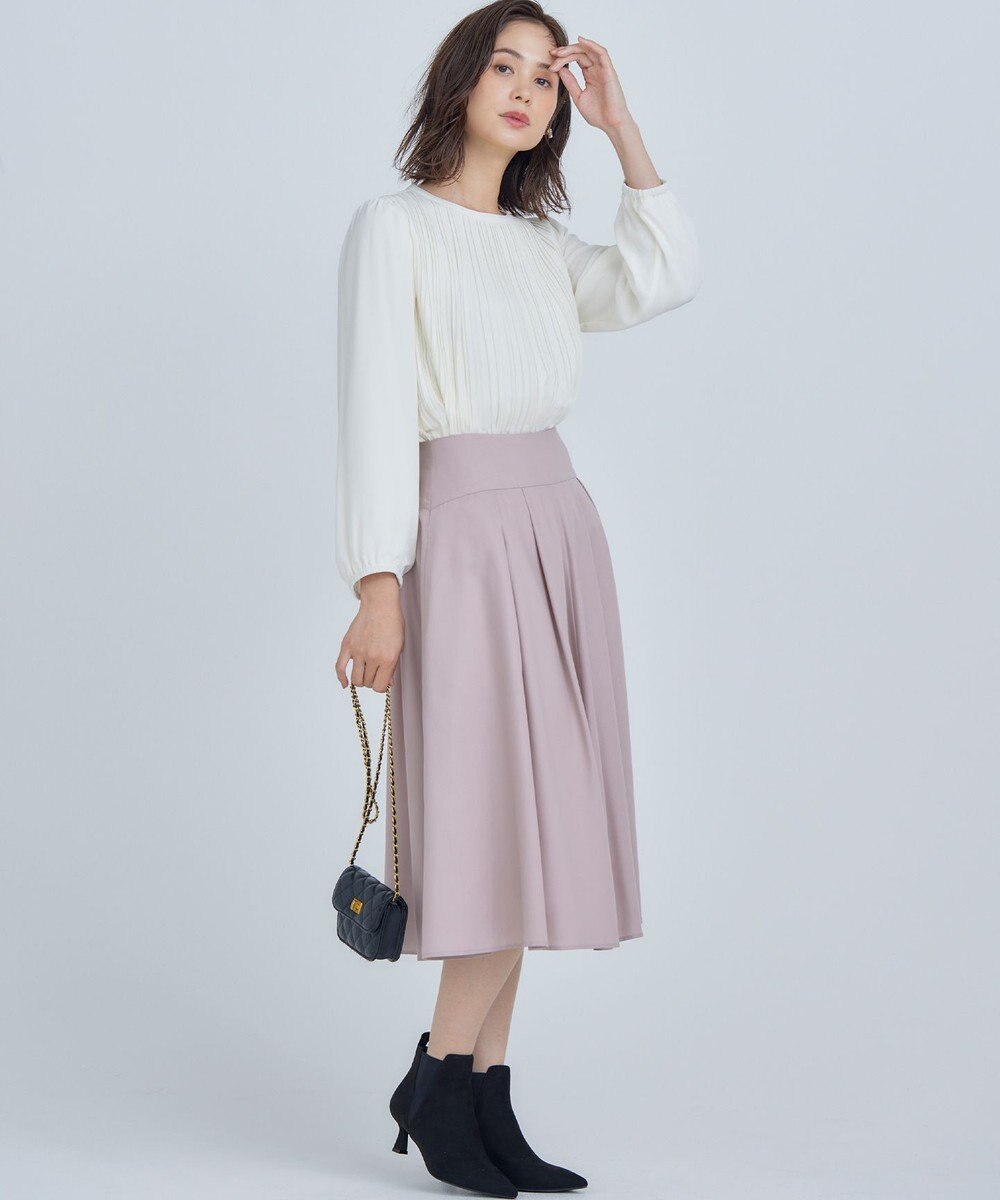 組曲 S 【WEB限定】ジョーゼットシフォンプリーツ ブラウス 