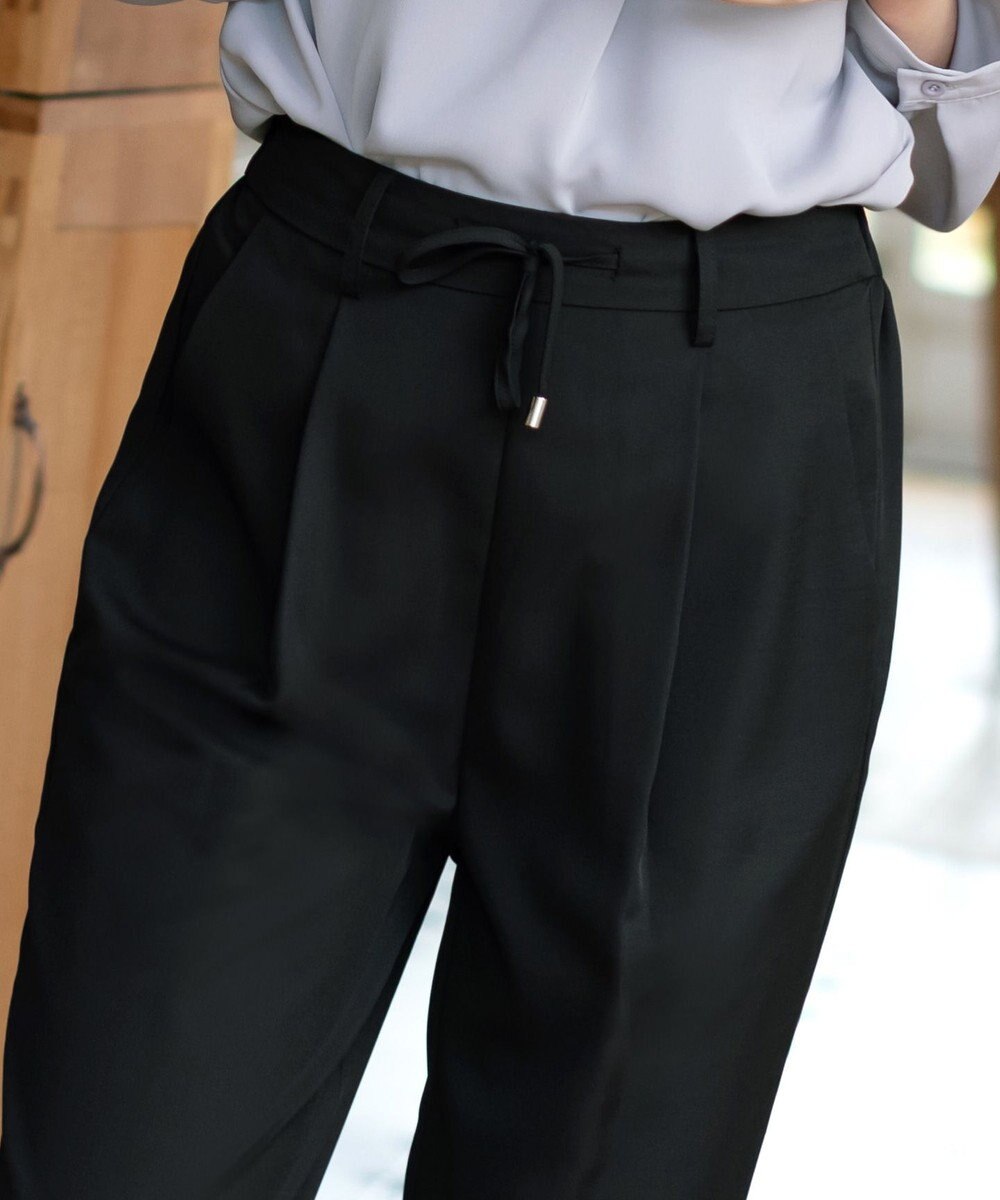 Tiaclasse 【洗える】幅広く活躍が期待できるドロストパンツ 