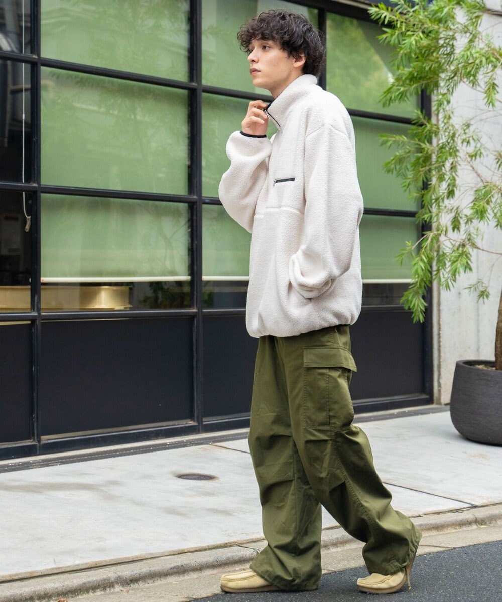 WEGO フリース ハーフZIPプルオーバー 