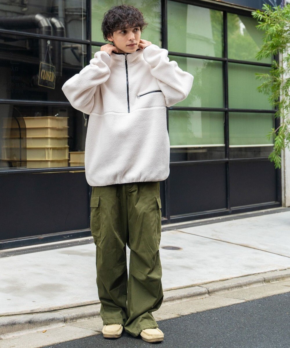 WEGO フリース ハーフZIPプルオーバー 