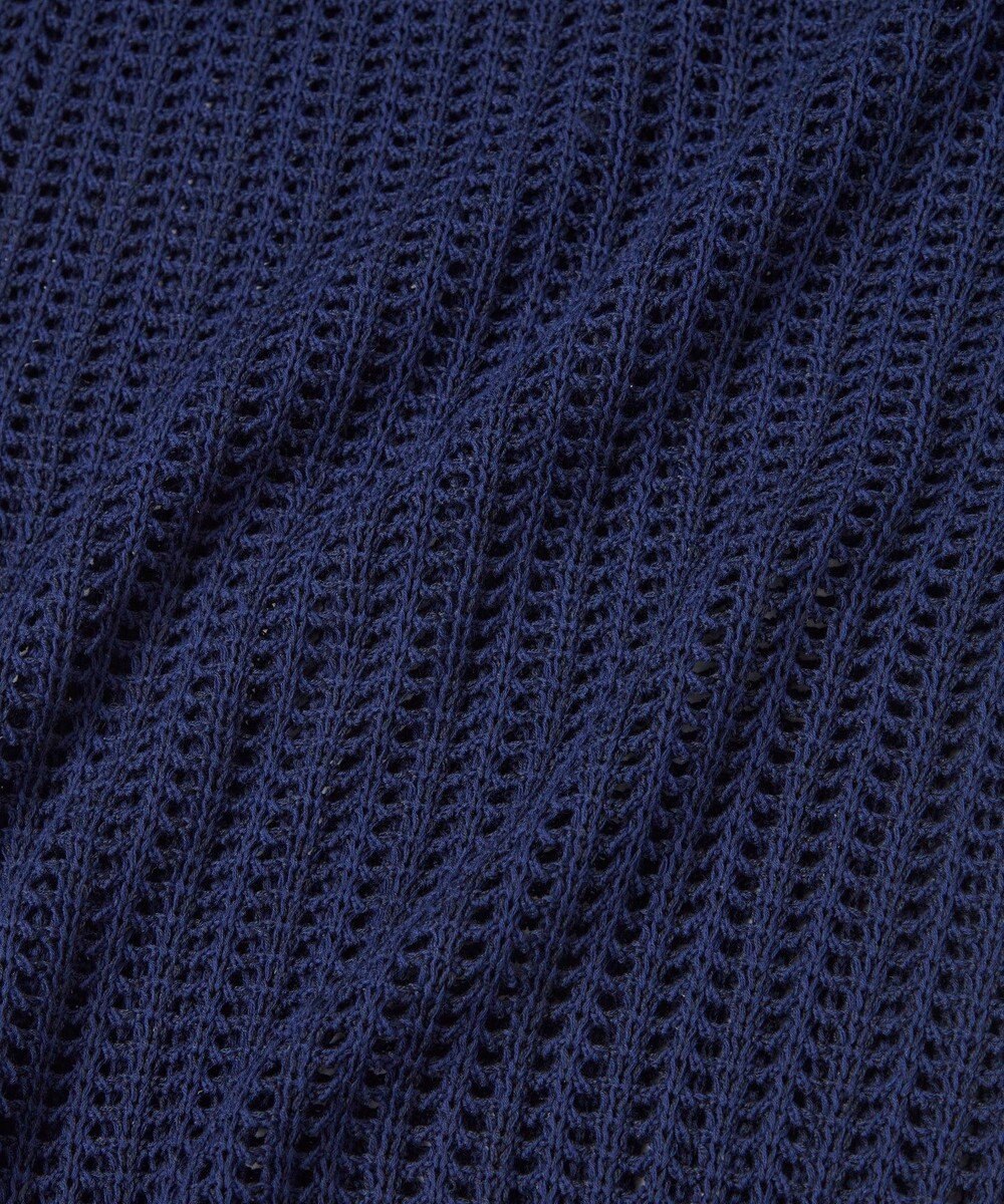 TOQUE 25SS新作〈大草直子さんアドバイザー〉【天然素材】シルク×コットン粗メッシュニットカーディガン 