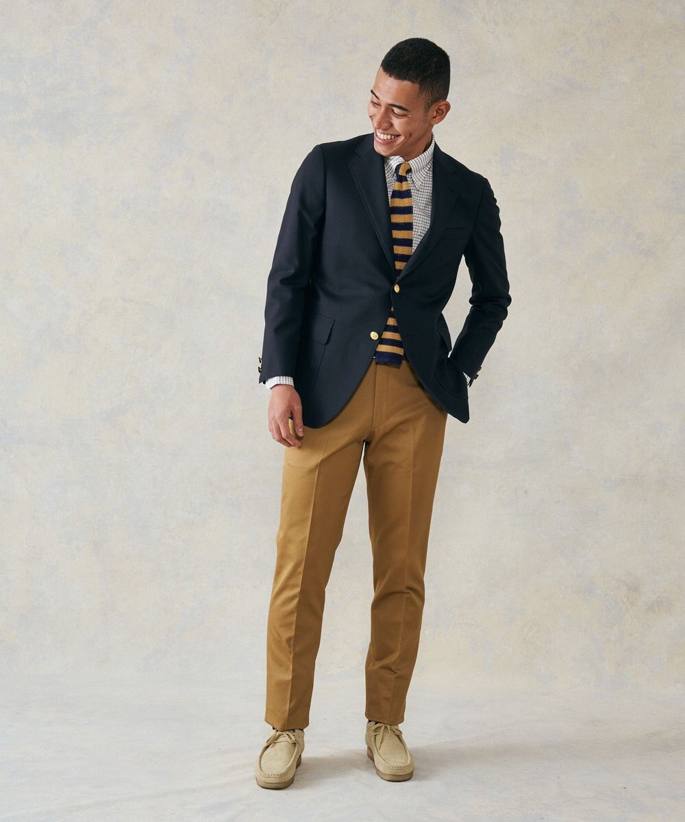 J.PRESS MEN 【定番 / 不朽の名作】ペピンメリノトロピカル ブレザー / 金釦 / 3B / 背抜き / Authentic-Fit 