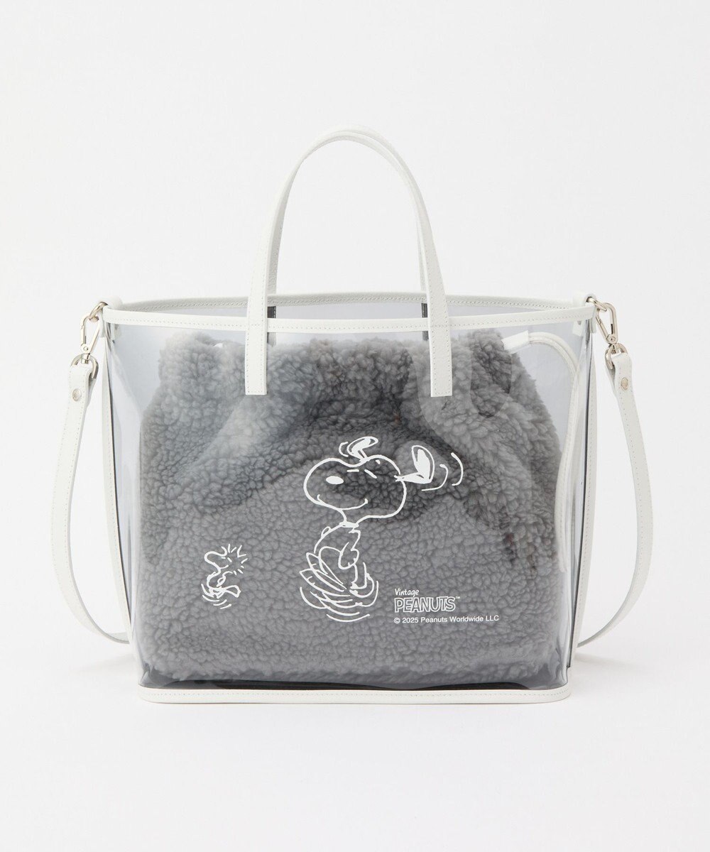 russet 【PEANUTS×russetコラボ第三弾】クリアトート×巾着セットバッグ(CE-1592) 