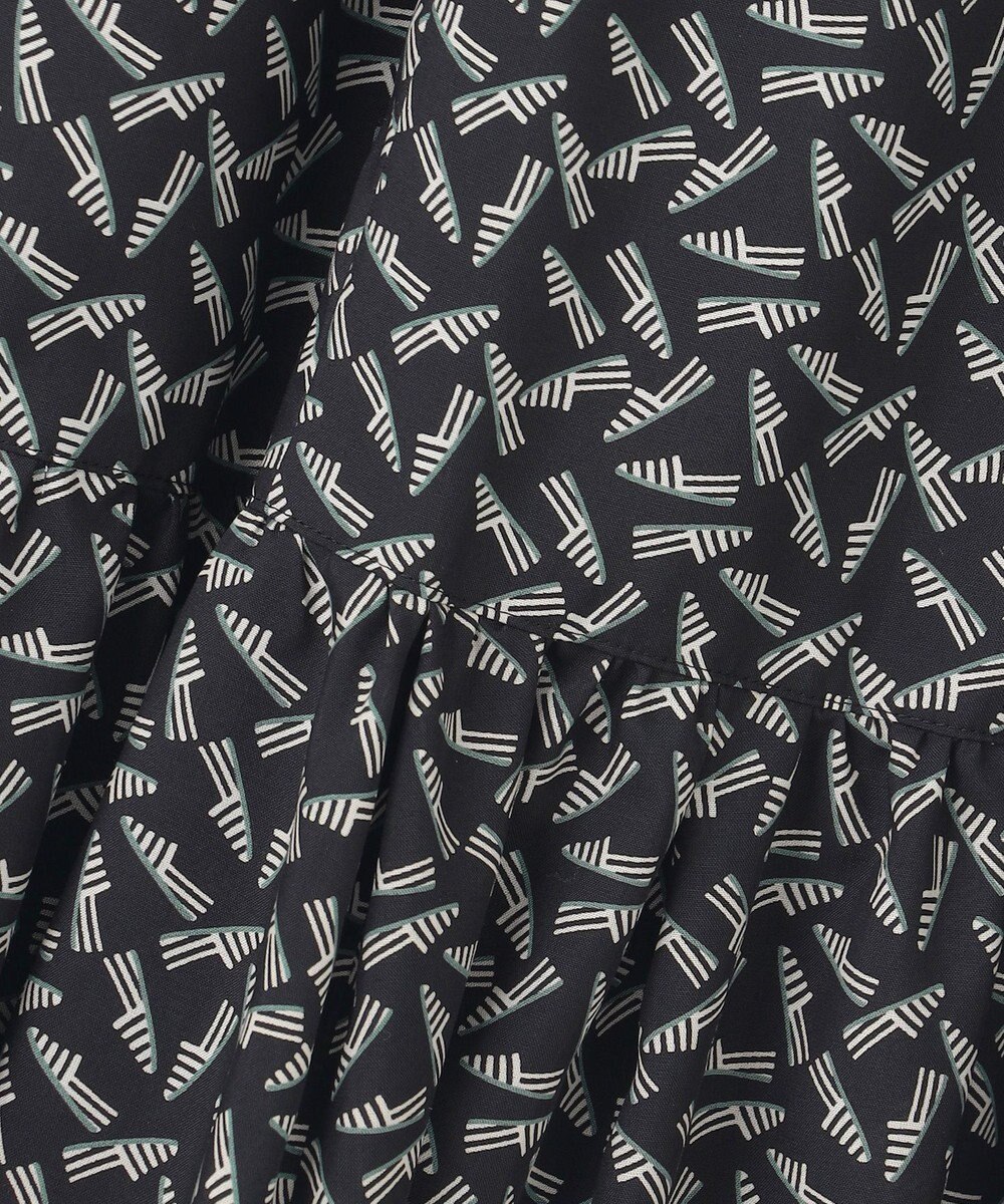 23区 【洗える】エスパドリーユプリント ティアード スカート 