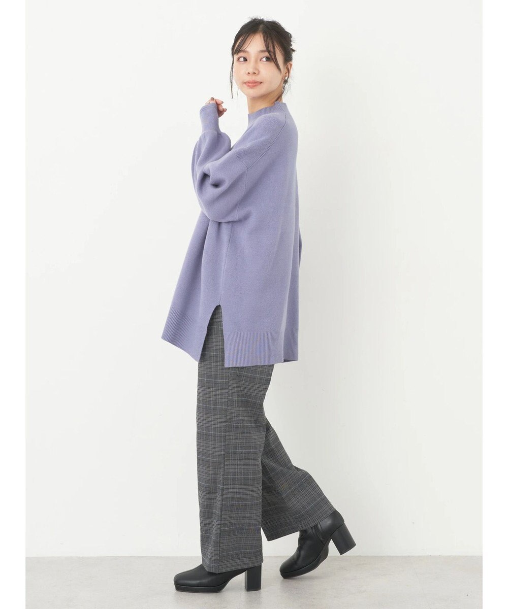 earth music&ecology やわらかタッチハイネックチュニック 