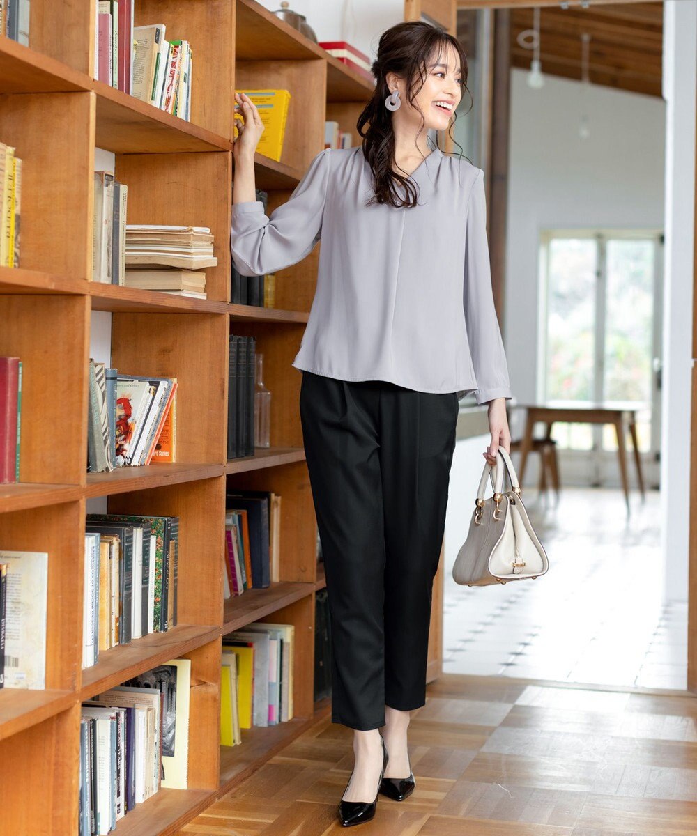 Tiaclasse 【洗える】幅広く活躍が期待できるドロストパンツ 