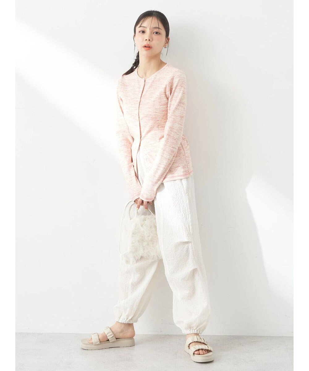 earth music&ecology メランジリブカーディガン 