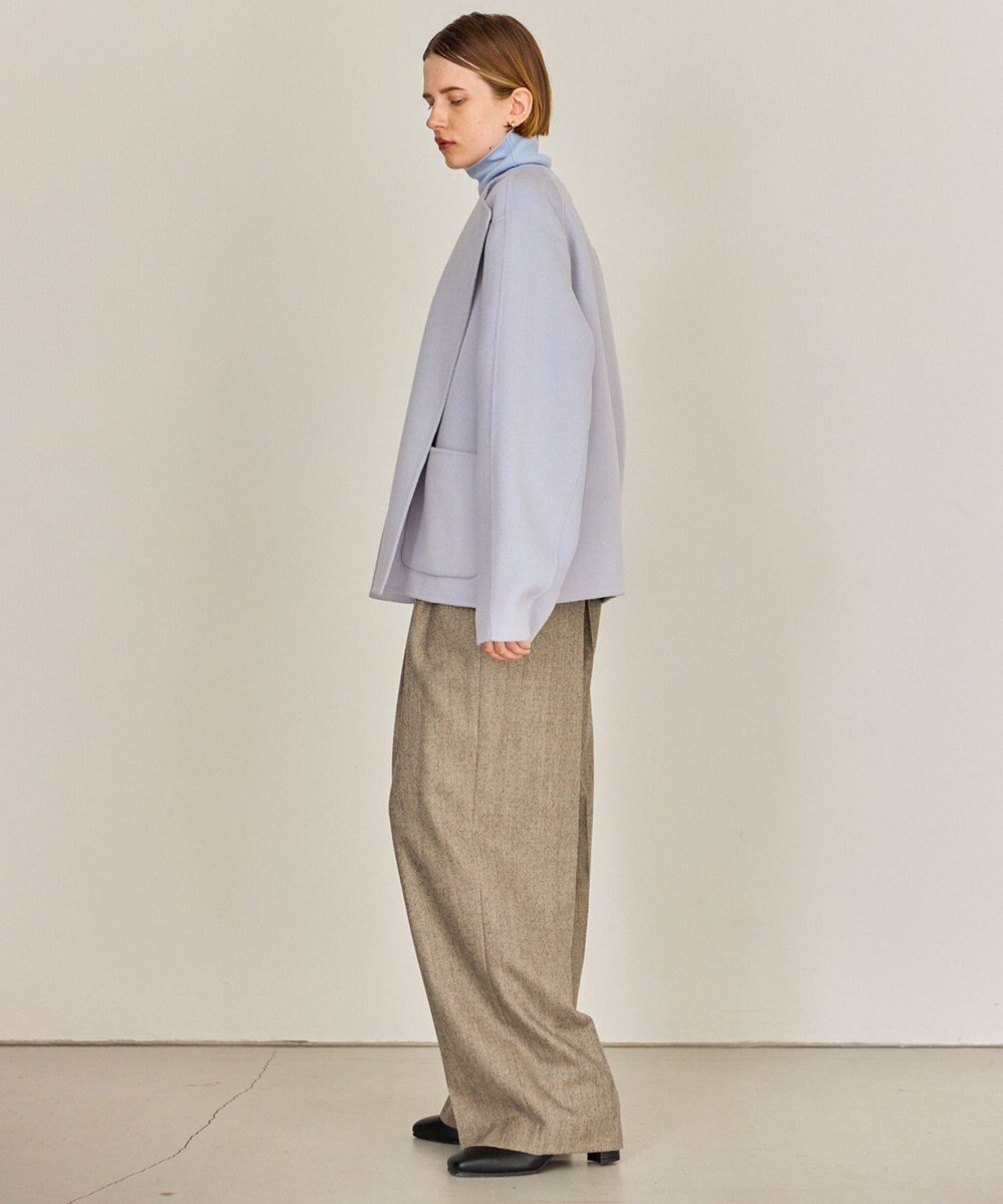 BEIGE， 【WEB限定】VERDUN / ウールリバーショートコート 