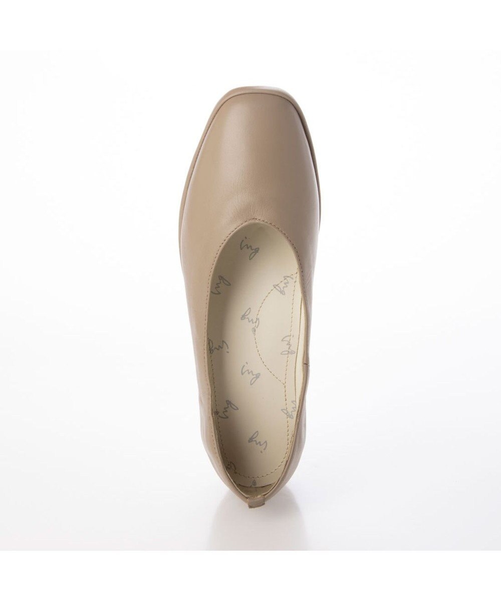 ing <ing>【サスティナブルシリーズ】Vカットフラットパンプス 