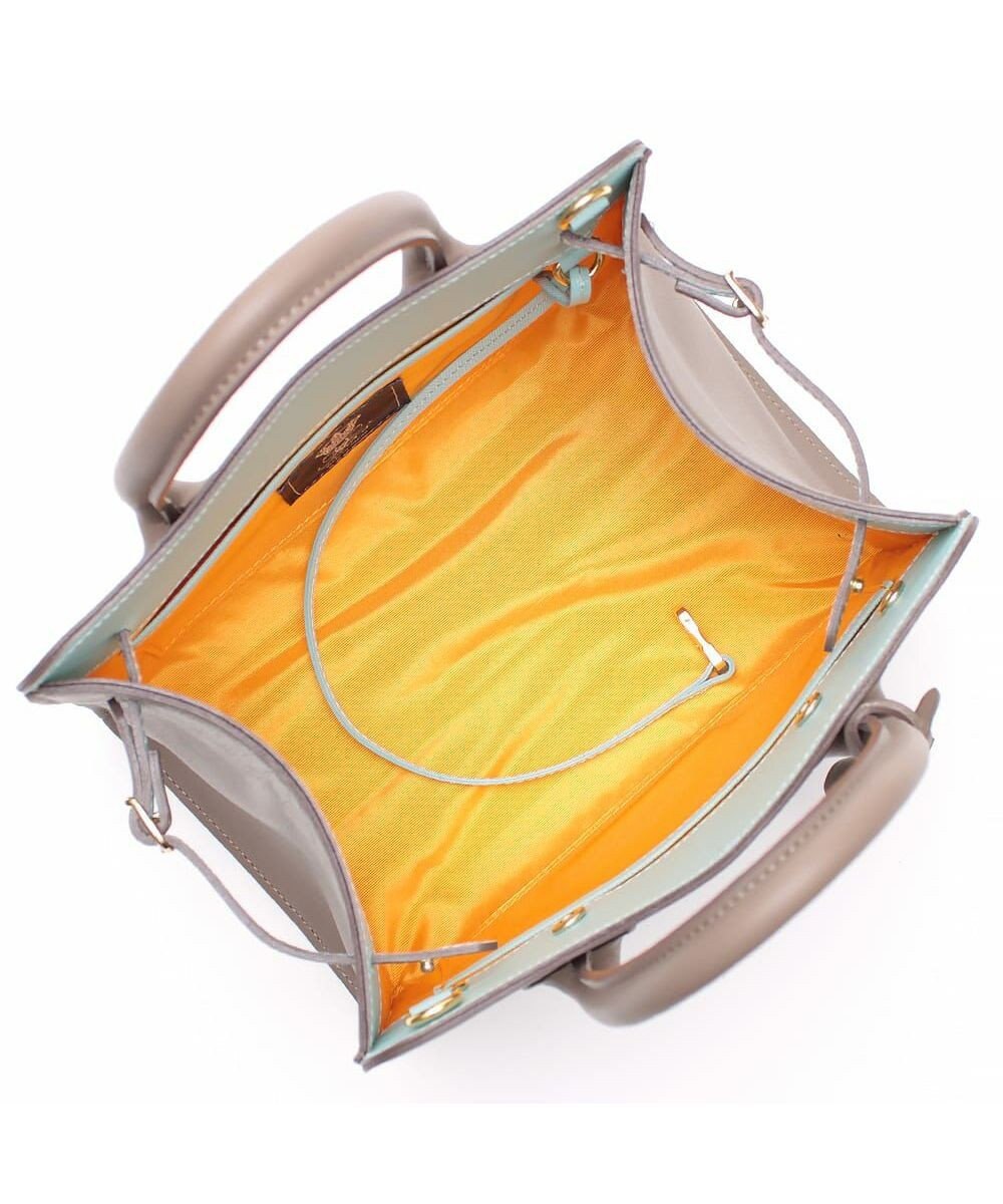 A.D.M.J. 【牛革】 クラシックアニルブリロ/サイドベルトトート25cm(ショルダーストラップ付) 