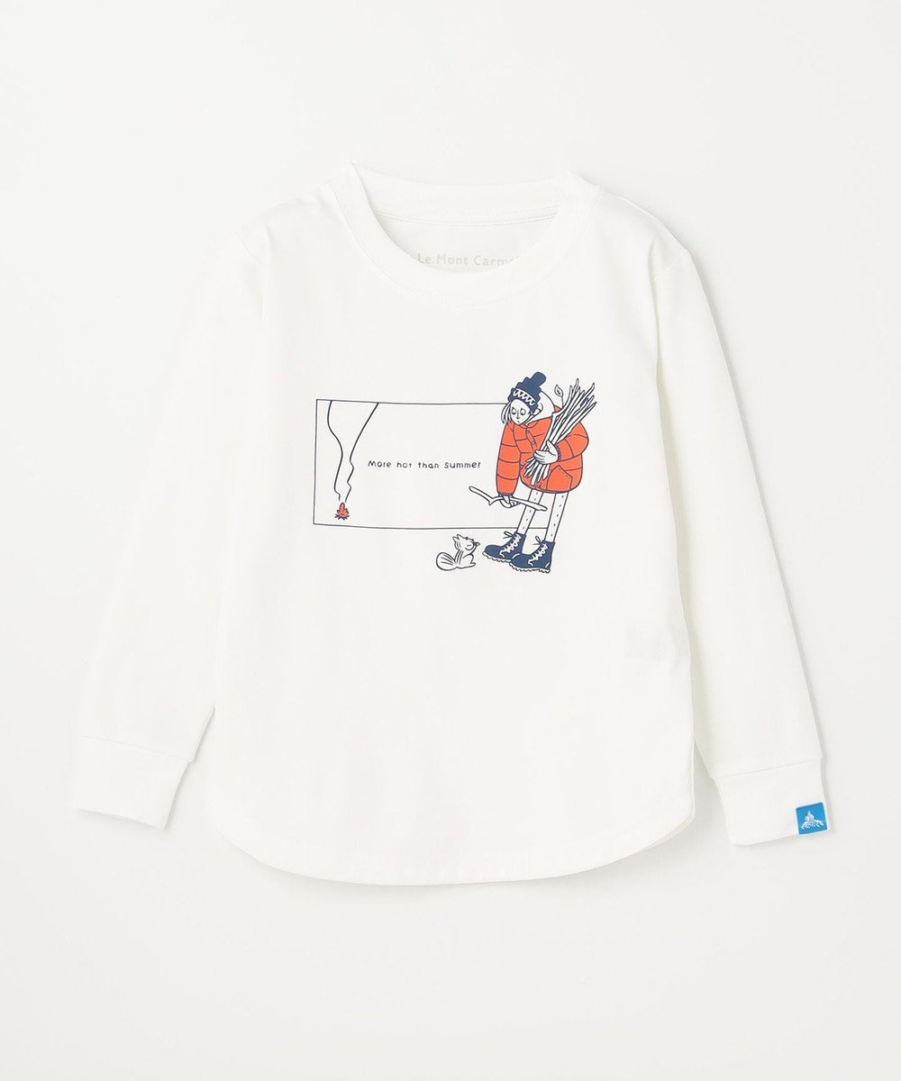 SHARE PARK LADIES 【KIDS】吸水速乾 フロントプリントTシャツ ホワイト
