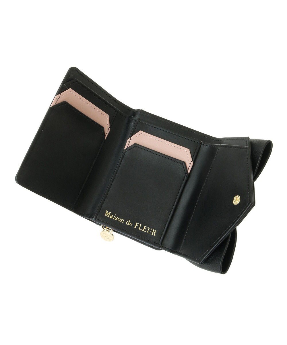 Maison de FLEUR ベルトリボンミニウォレット 
