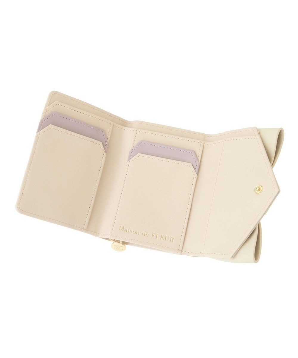 Maison de FLEUR ベルトリボンミニウォレット 