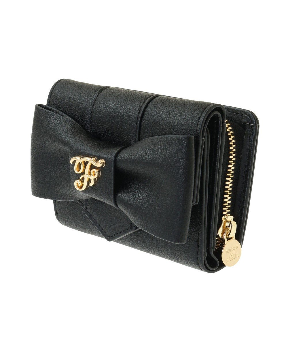 Maison de FLEUR ベルトリボンミニウォレット 