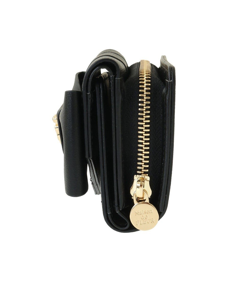 Maison de FLEUR ベルトリボンミニウォレット 