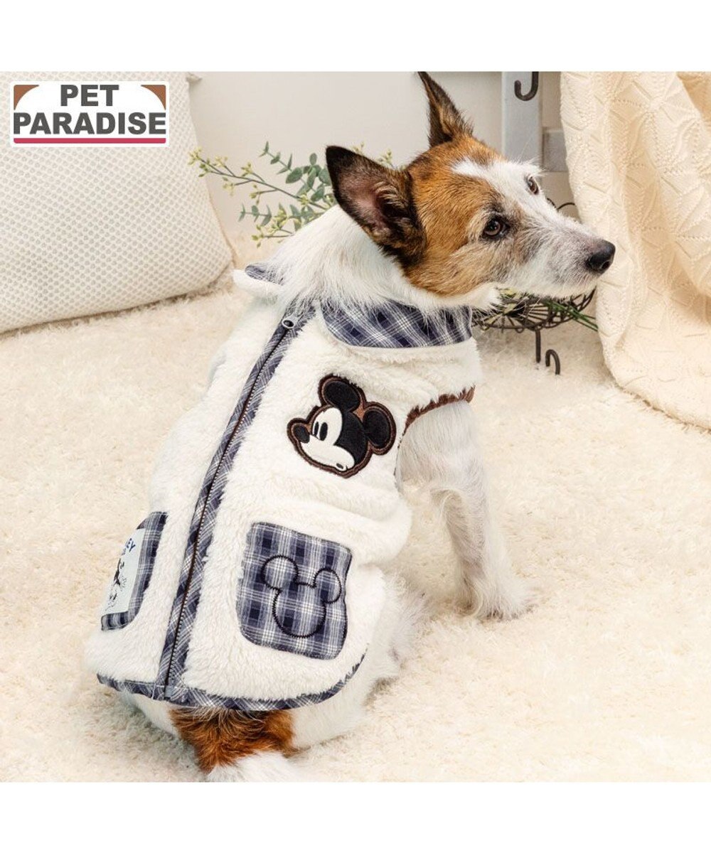 PET PARADISE ディズニー ミッキーマウス 襟付 ジップUP ベスト 小型犬 