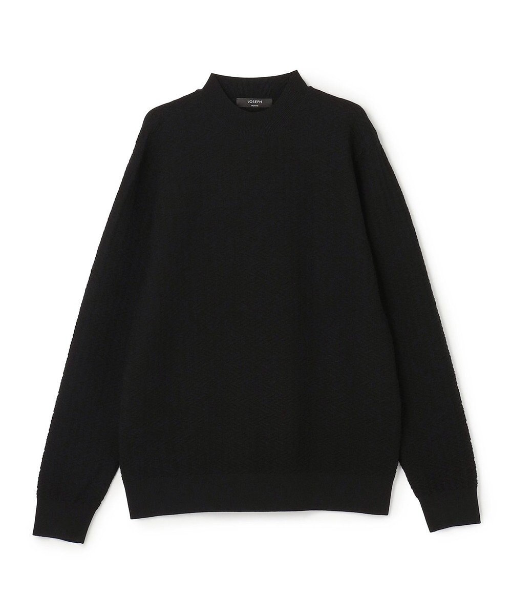 JOSEPH HOMME 新柄【イージーケア】 ヴィスコースリンクス　モックネックニット 